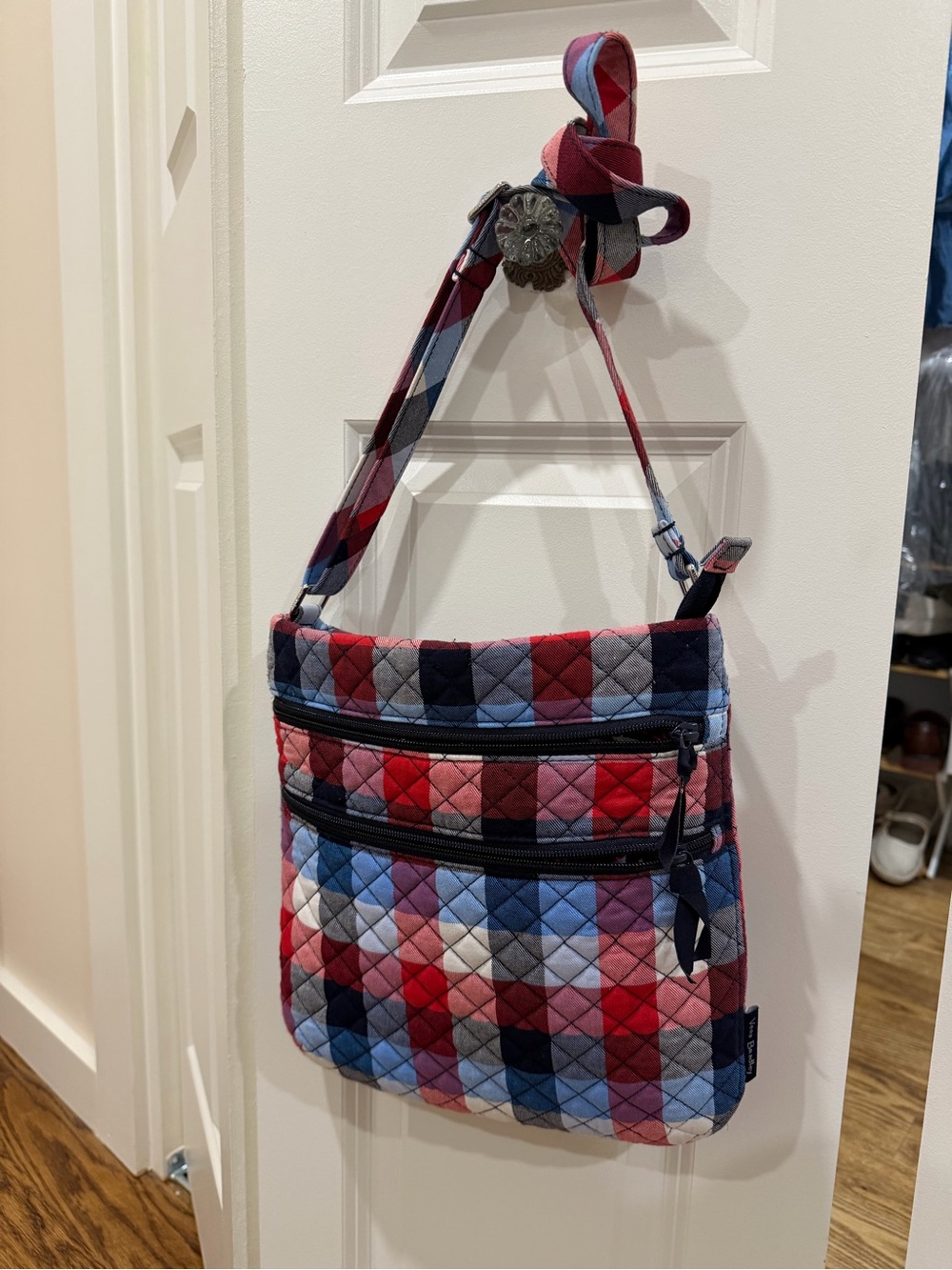 VERA BRADLEY Patriotic Plaid Crossbody, Gently Used